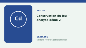 Illustration de démonstration pour Construction du jeu — analyse démo 2