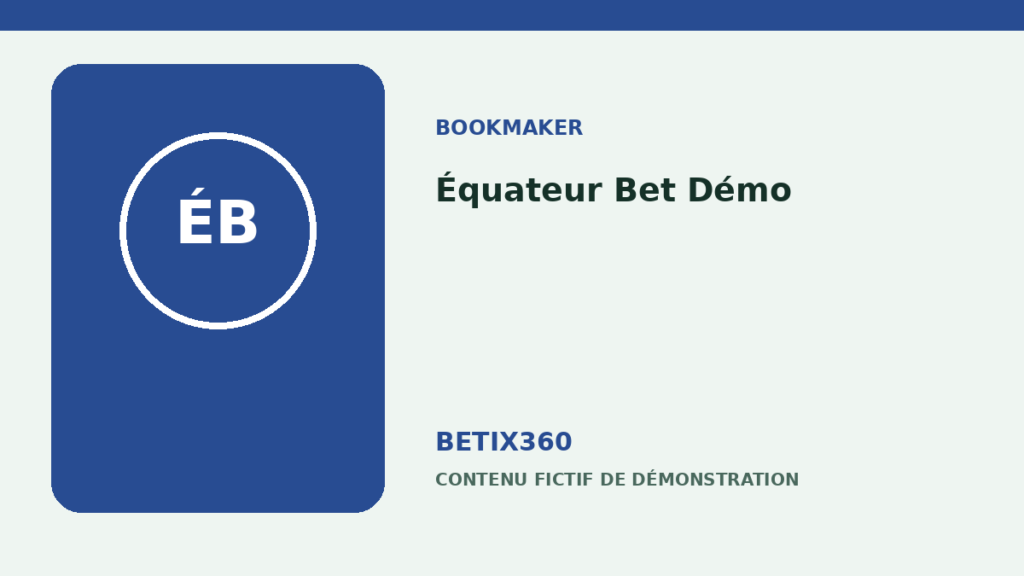 Illustration de démonstration pour Équateur Bet Démo