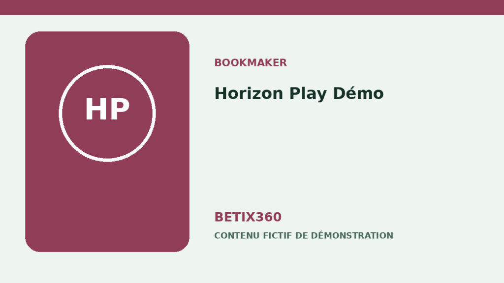 Illustration de démonstration pour Horizon Play Démo