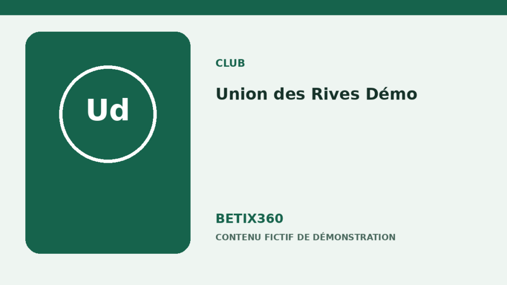 Illustration de démonstration pour Union des Rives Démo