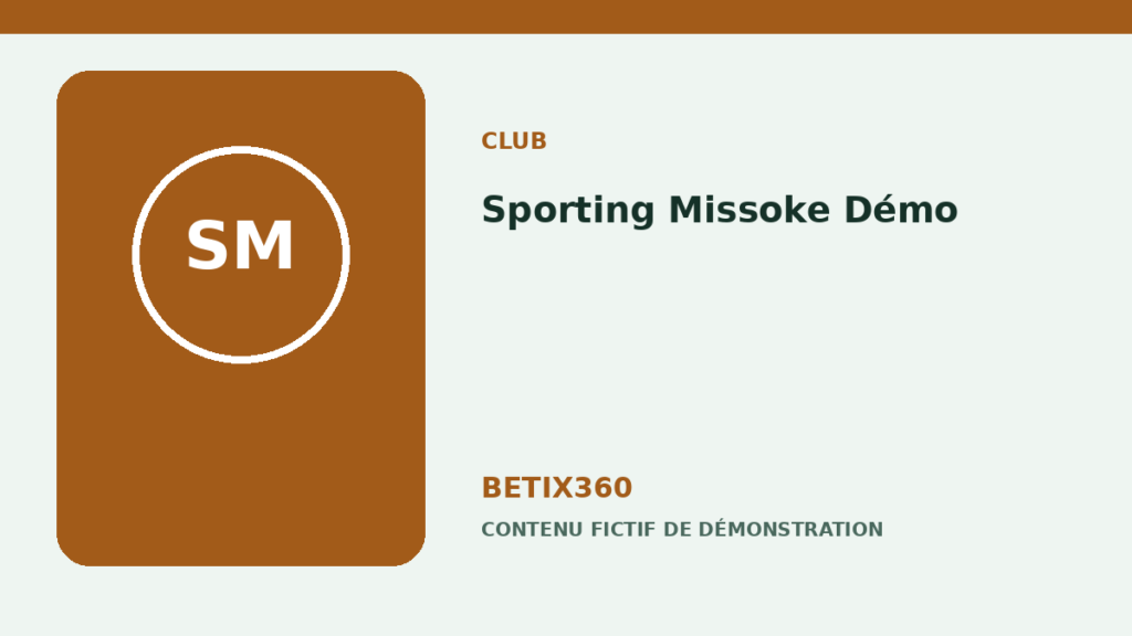 Illustration de démonstration pour Sporting Missoke Démo