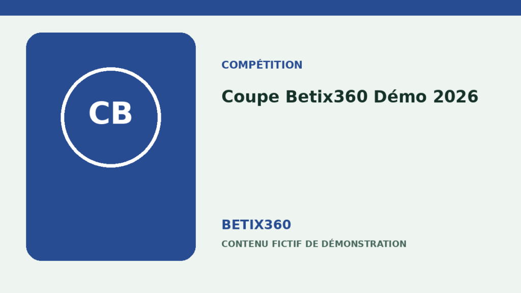 Illustration de démonstration pour Coupe Betix360 Démo 2026
