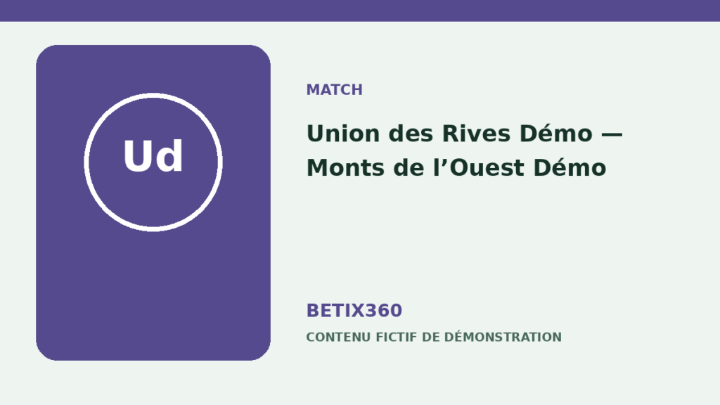 Illustration de démonstration pour Union des Rives Démo — Monts de l’Ouest Démo