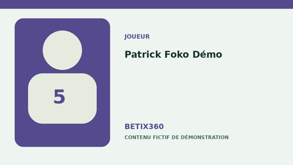 Illustration de démonstration pour Patrick Foko Démo